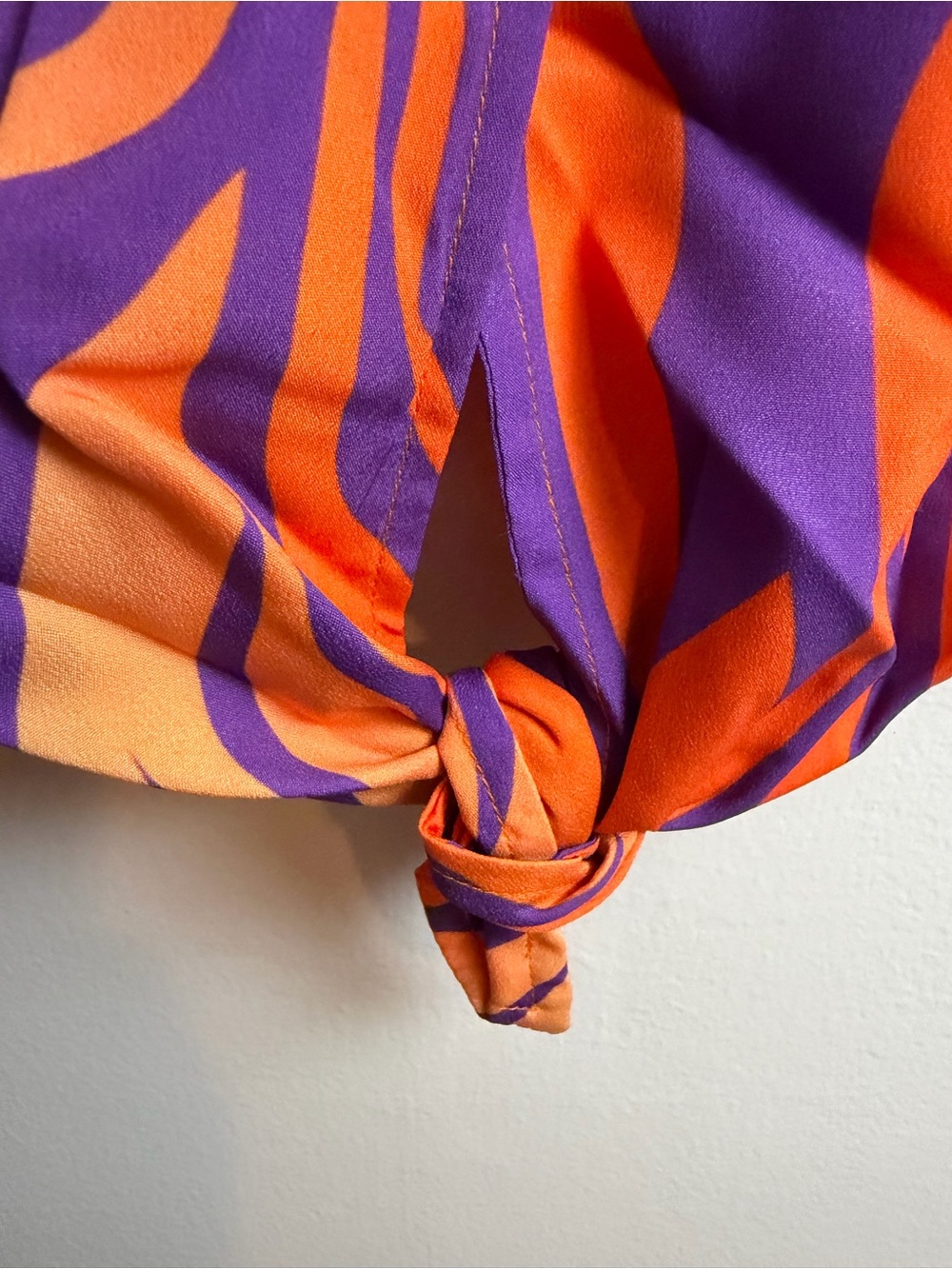 Stewart Simmons Clemson Game Day-Button Up Tie Front Cami-NWT-Size L - Picture 4 of 6